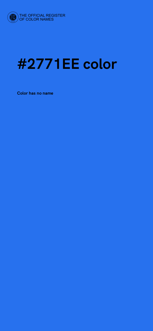 #2771EE color image