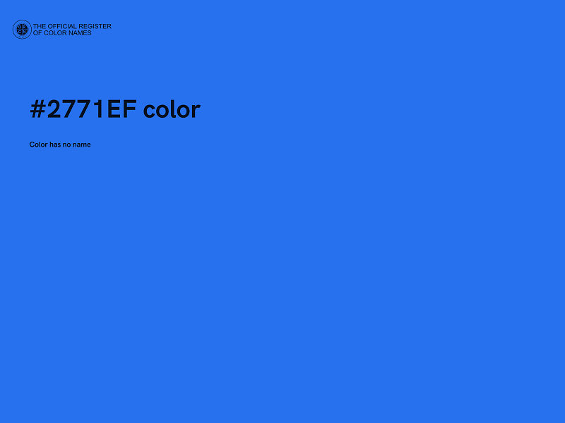 #2771EF color image