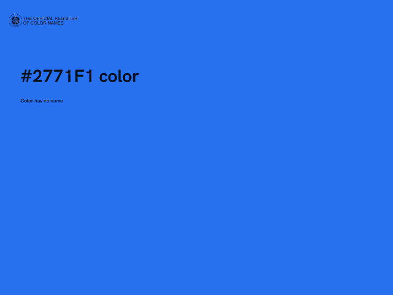 #2771F1 color image