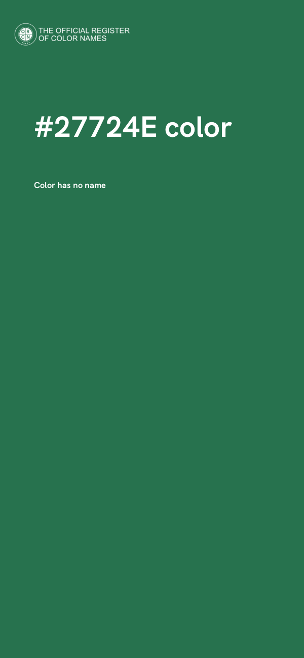 #27724E color image
