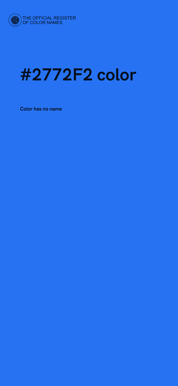 #2772F2 color image