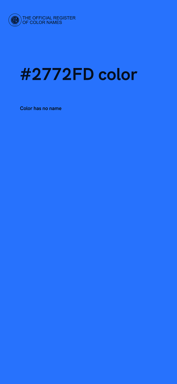 #2772FD color image