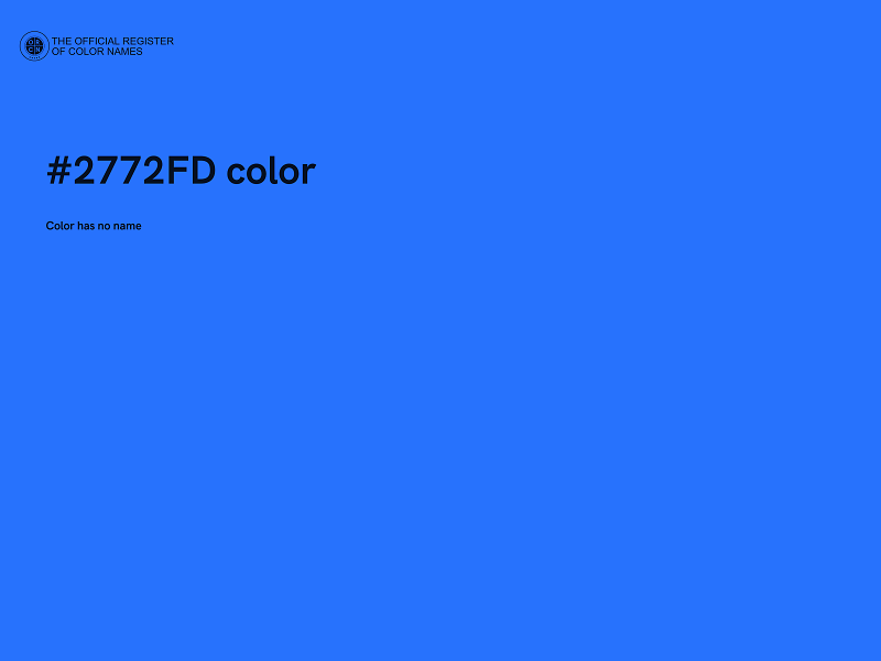 #2772FD color image