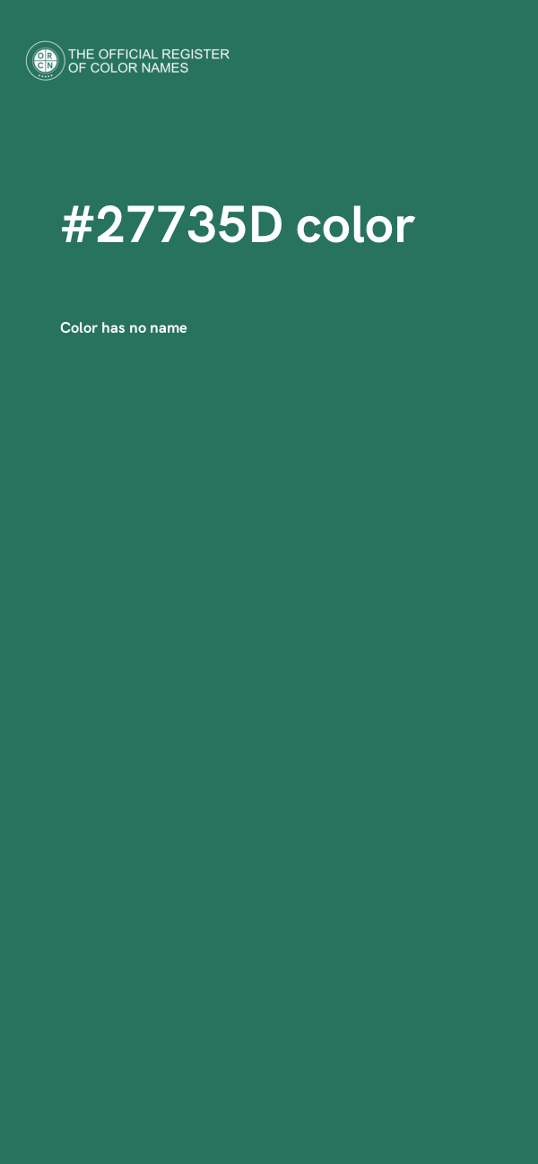 #27735D color image
