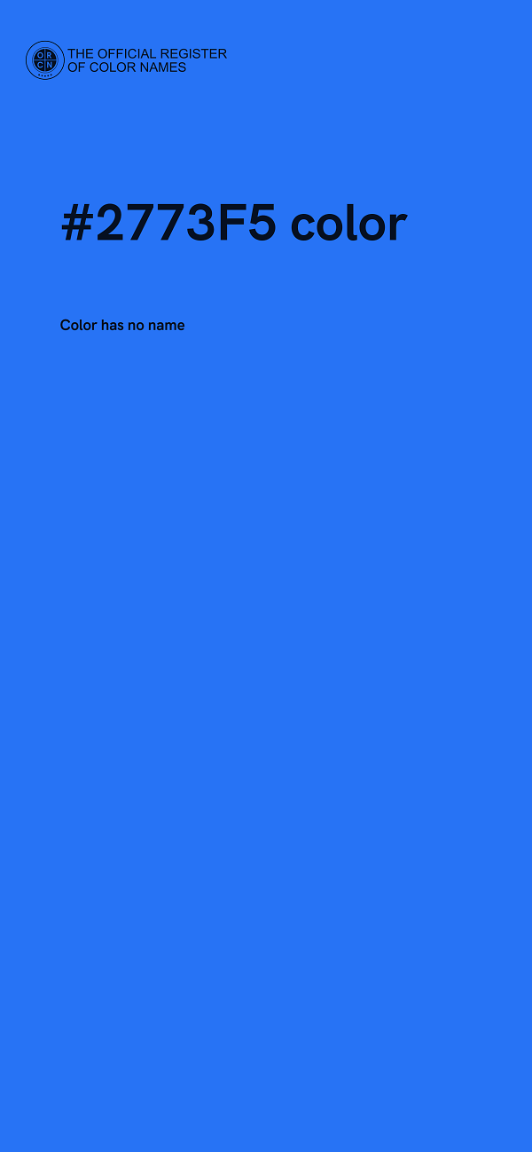 #2773F5 color image