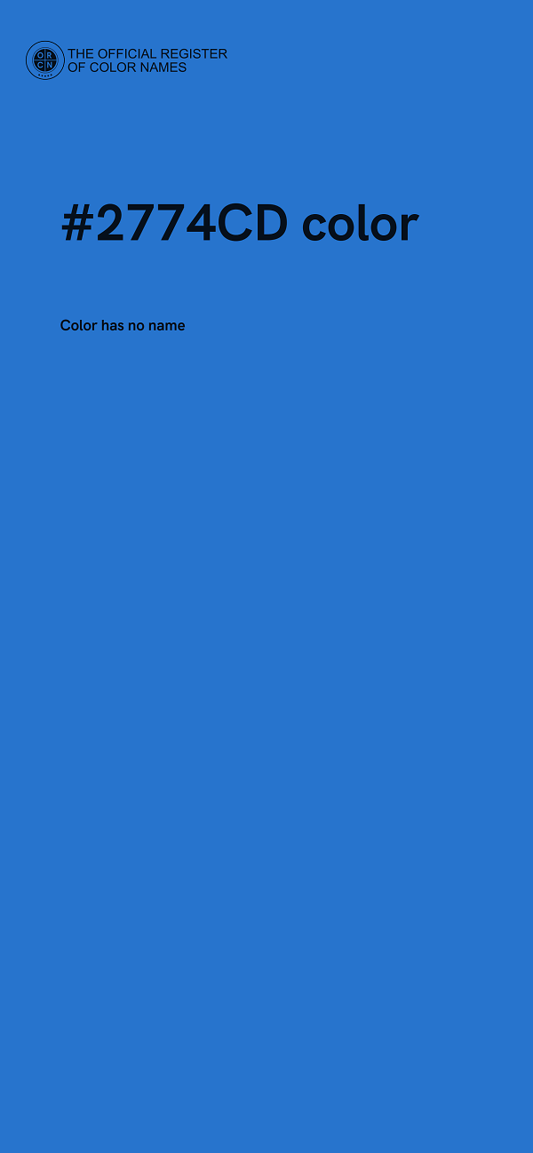 #2774CD color image