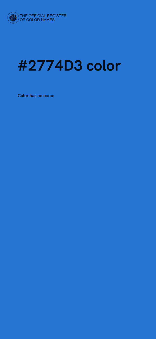 #2774D3 color image