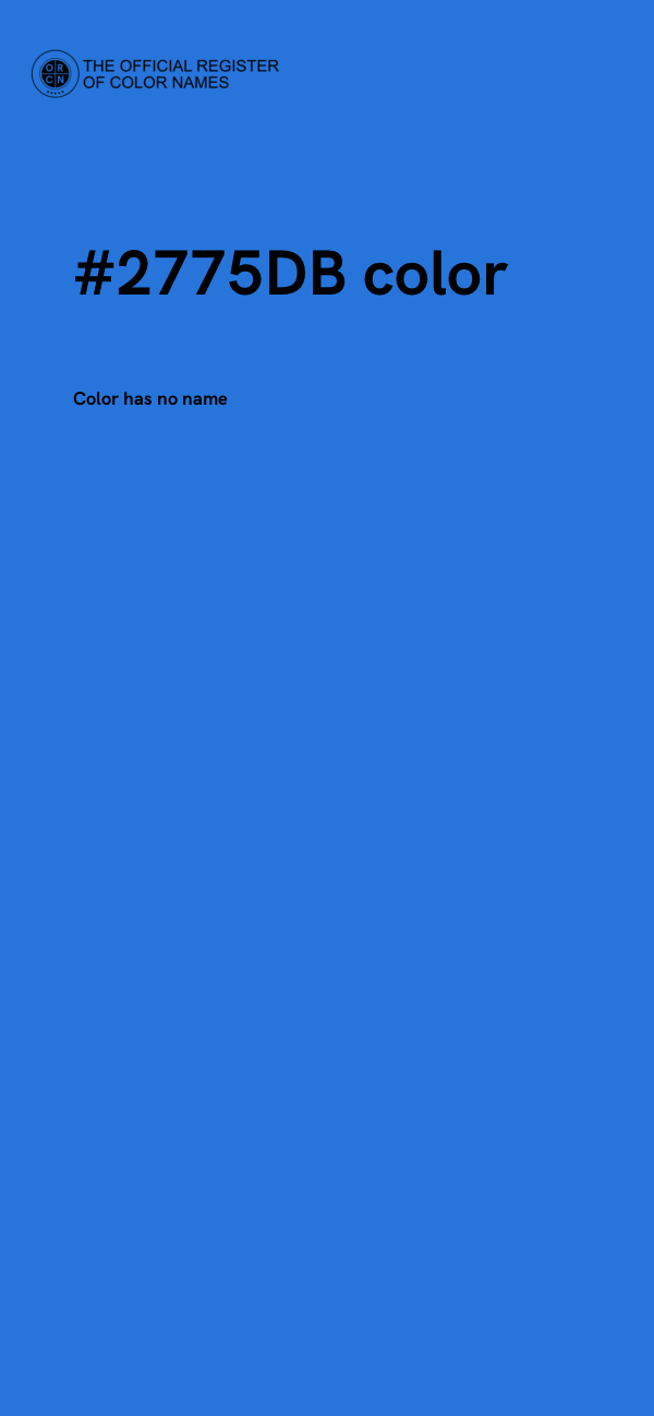 #2775DB color image