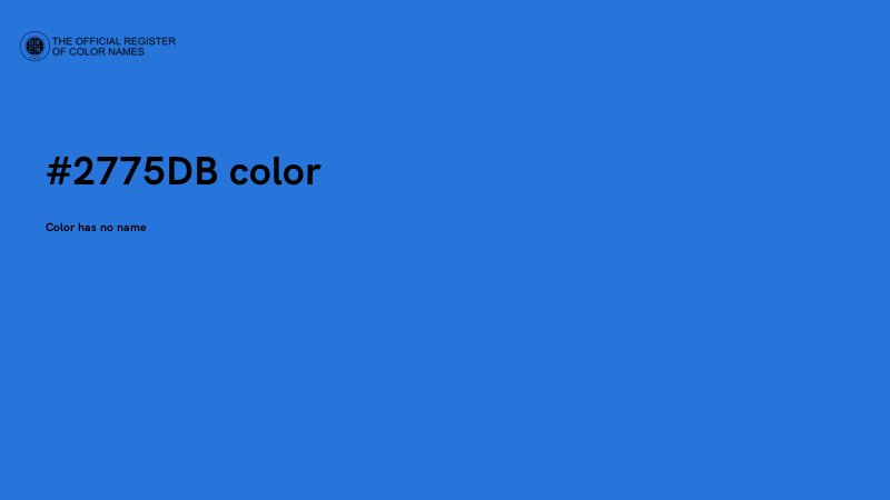 #2775DB color image