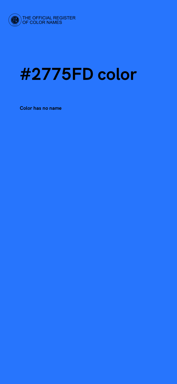 #2775FD color image