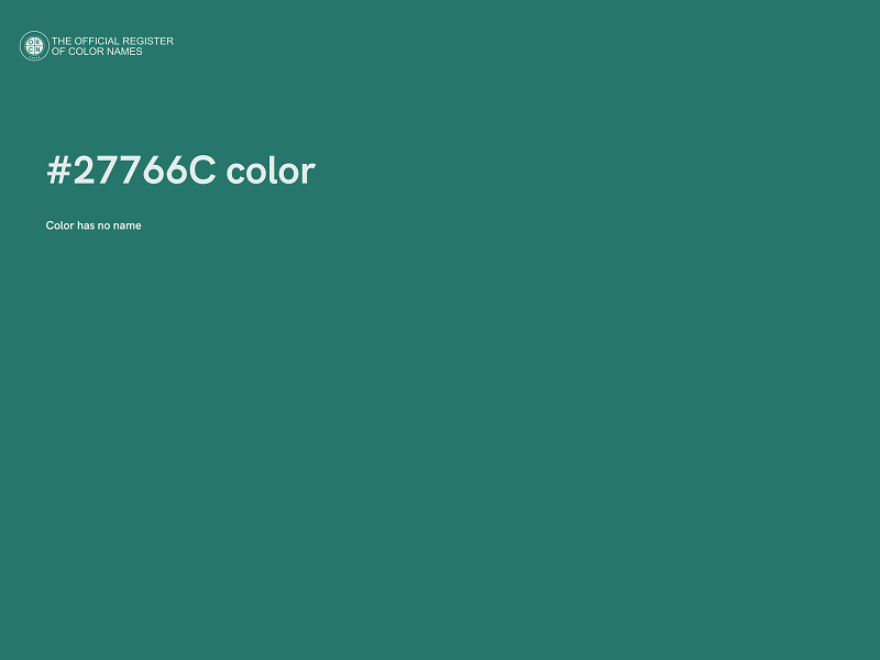 #27766C color image
