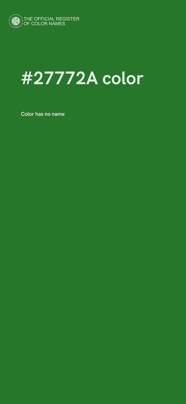 #27772A color image