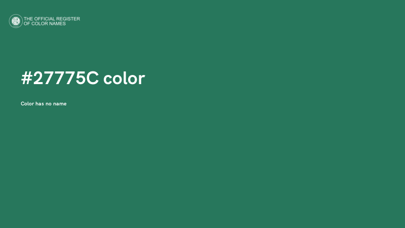 #27775C color image