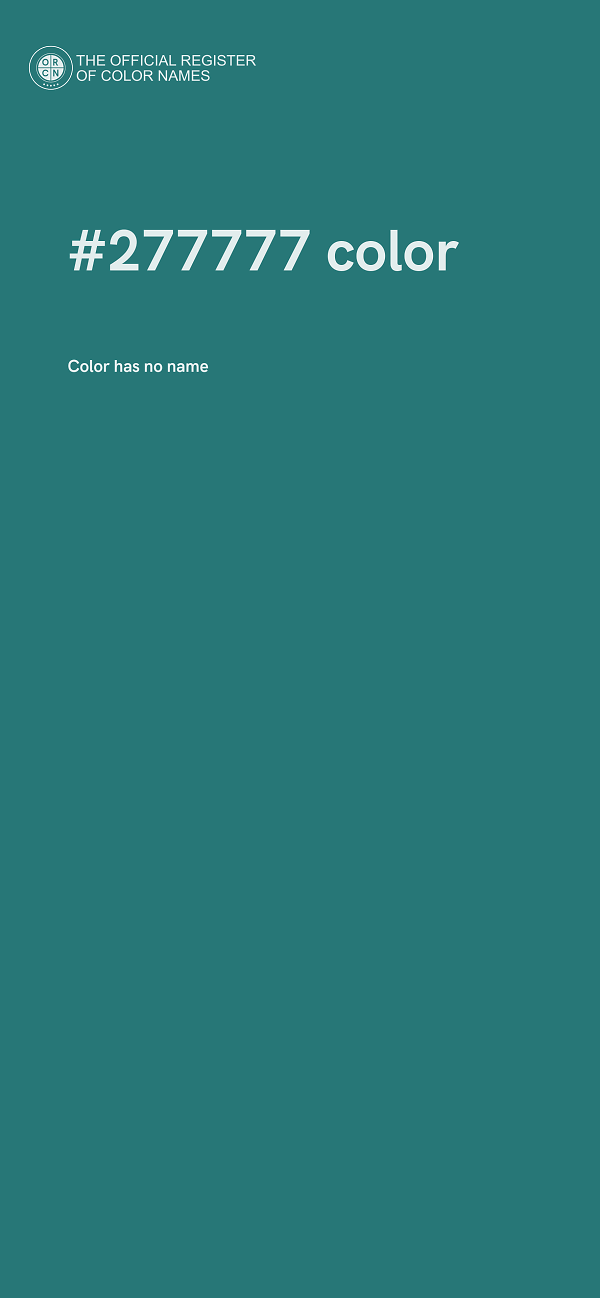#277777 color image
