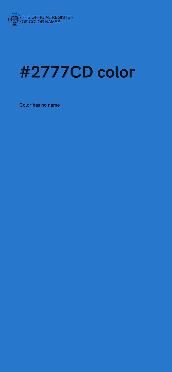 #2777CD color image
