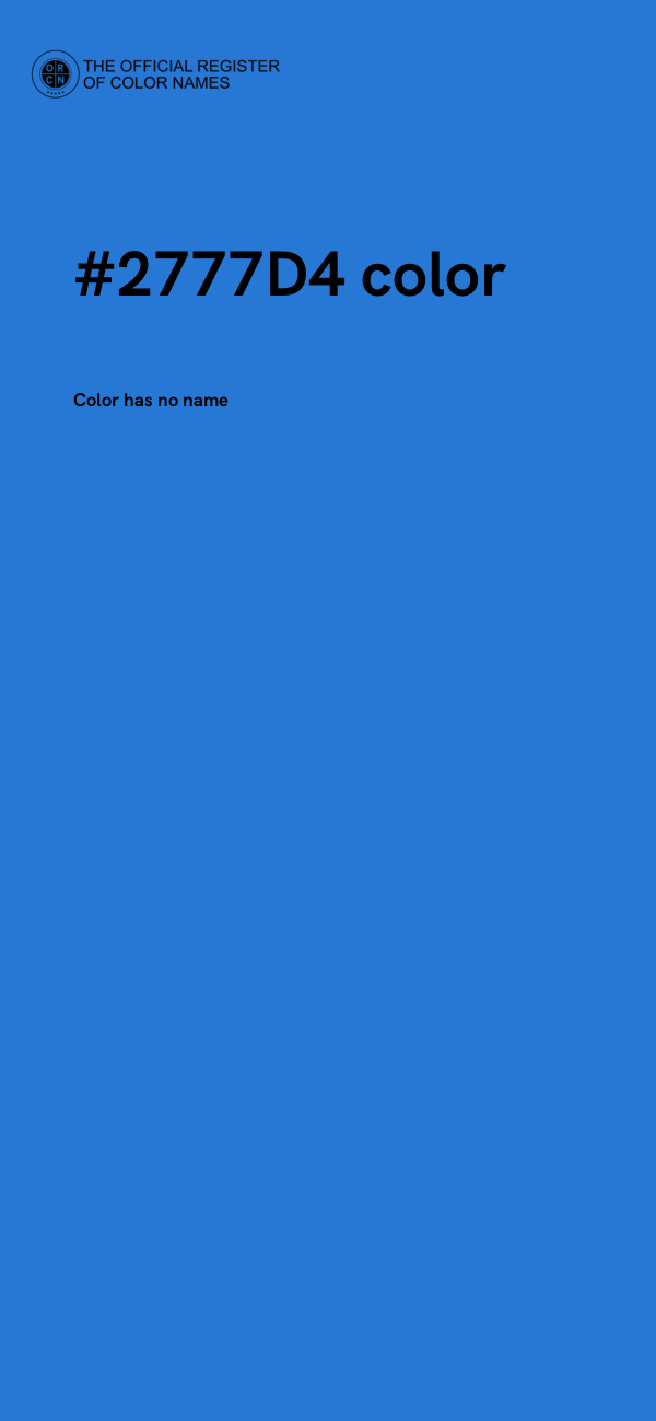 #2777D4 color image