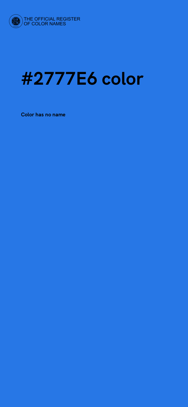 #2777E6 color image