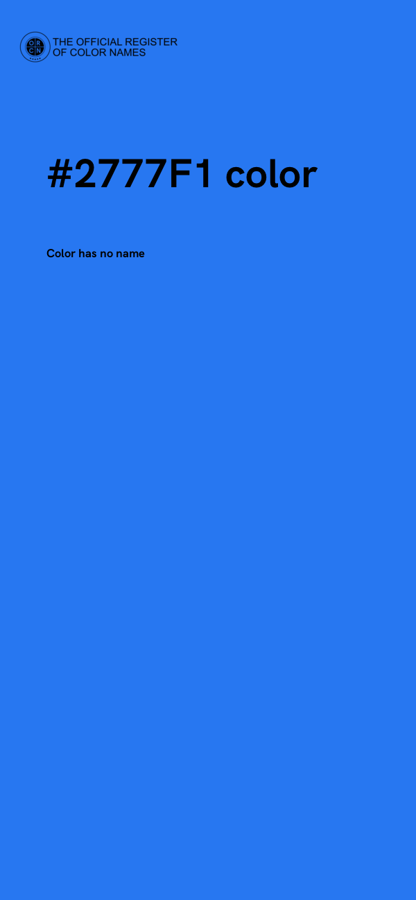 #2777F1 color image