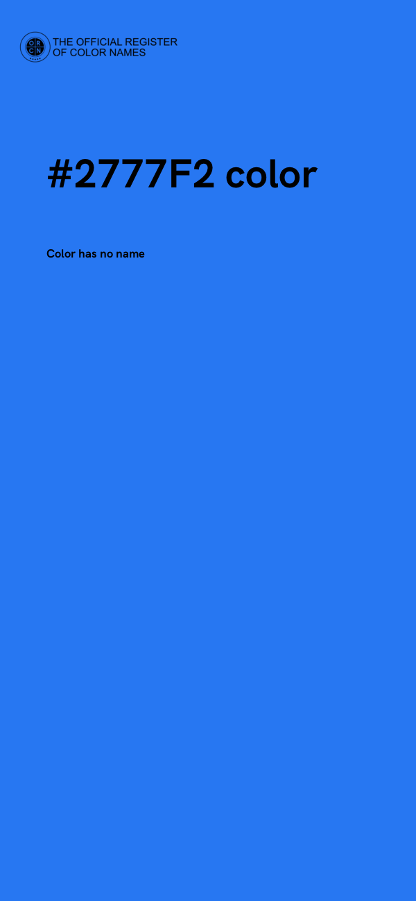 #2777F2 color image