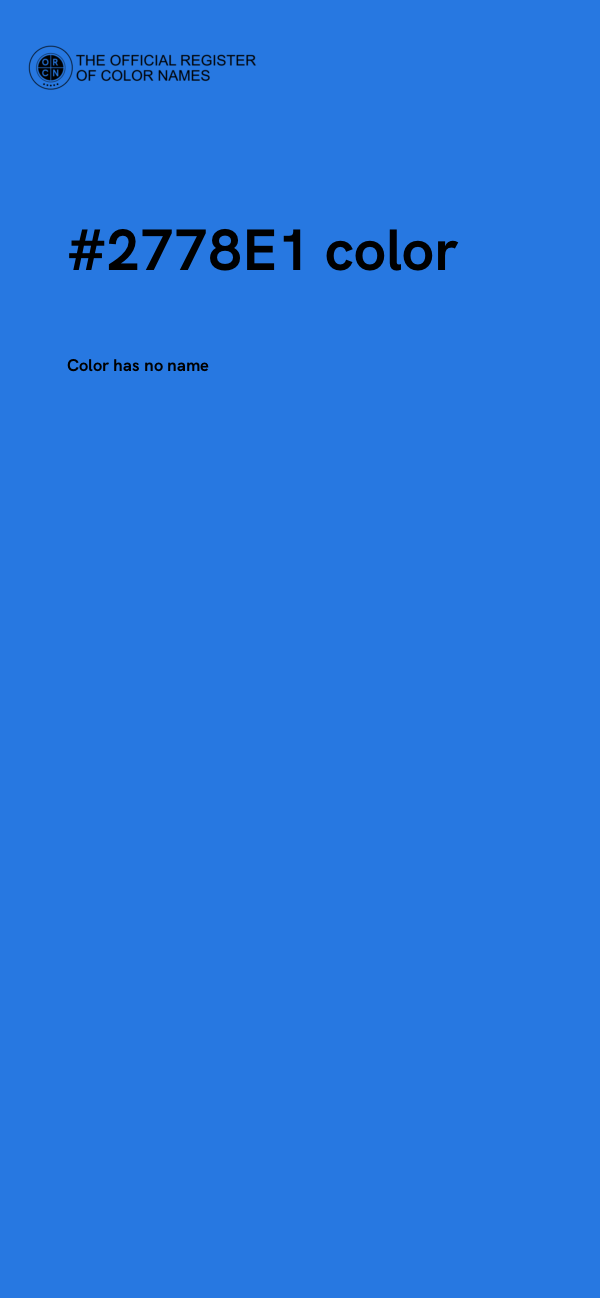 #2778E1 color image