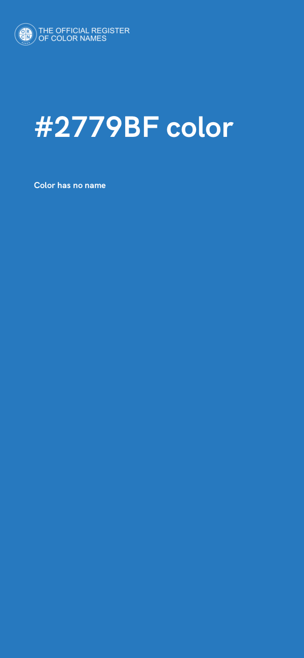 #2779BF color image