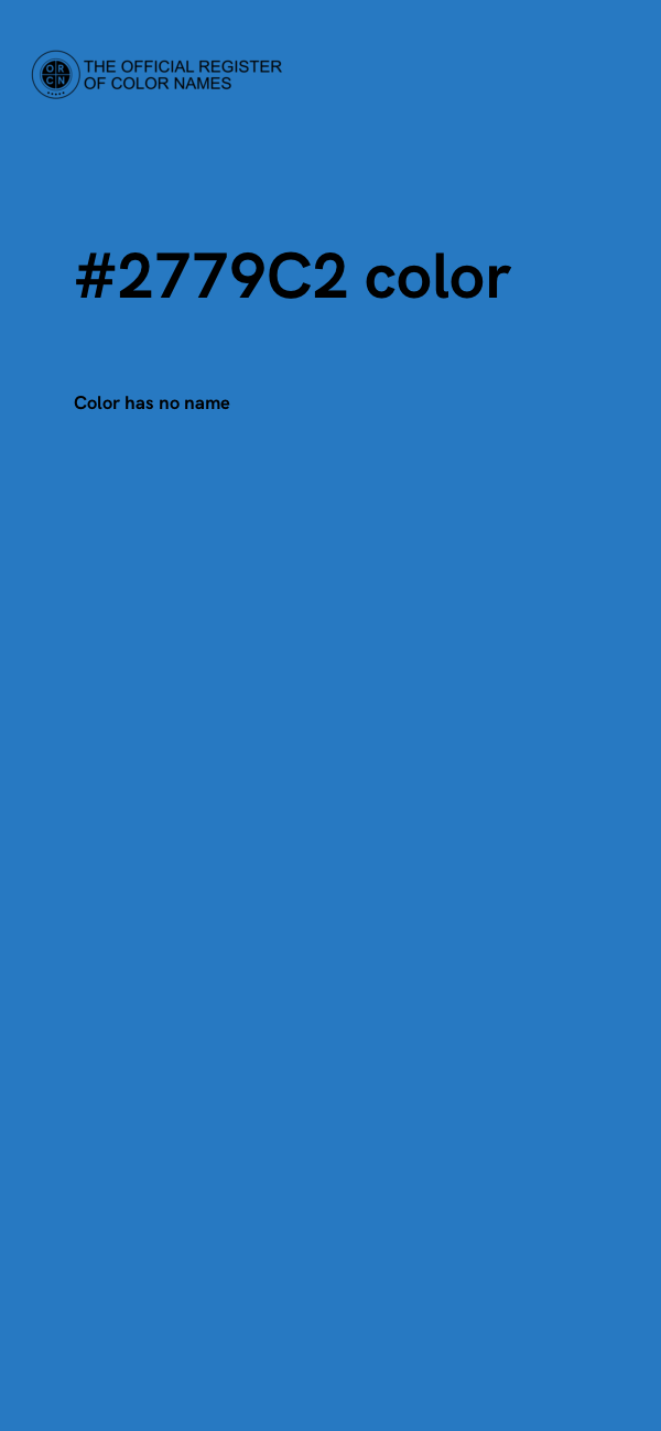 #2779C2 color image
