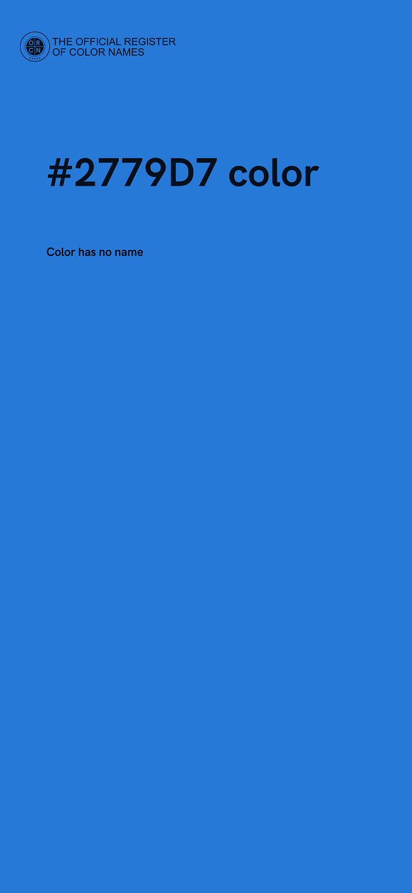 #2779D7 color image