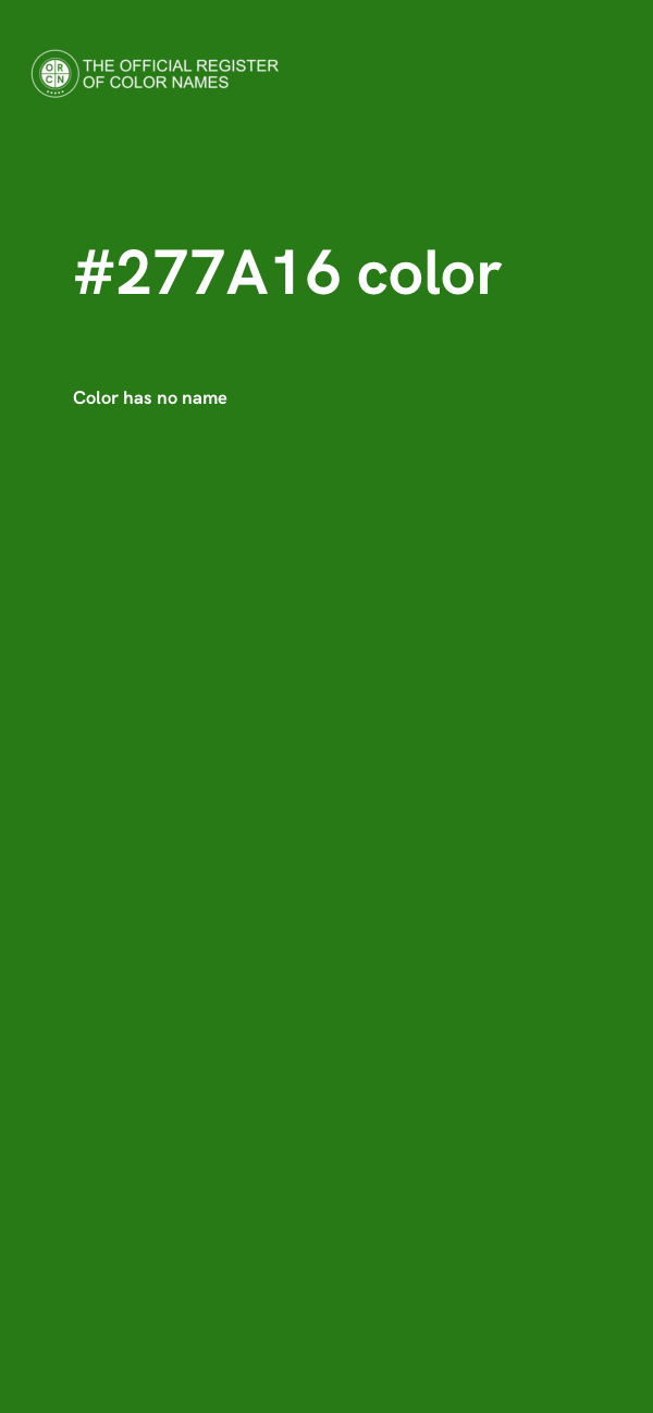#277A16 color image