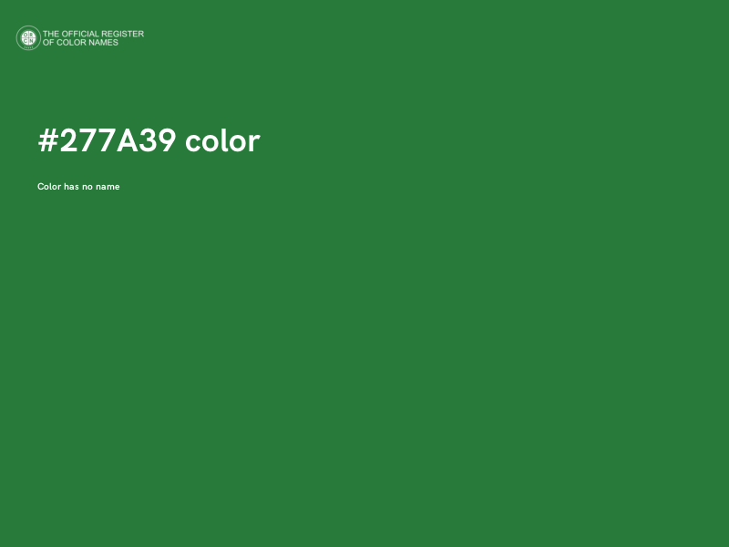 #277A39 color image