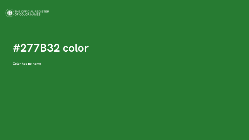#277B32 color image