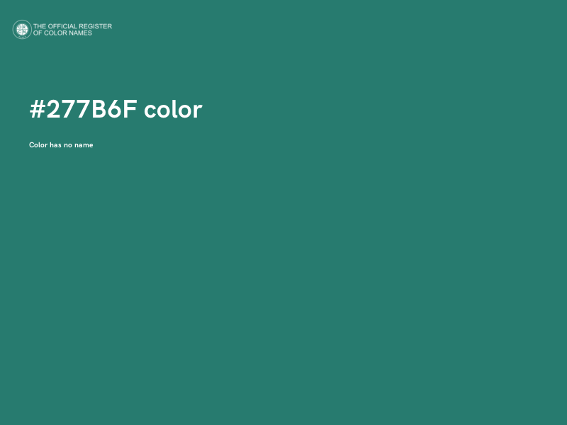 #277B6F color image