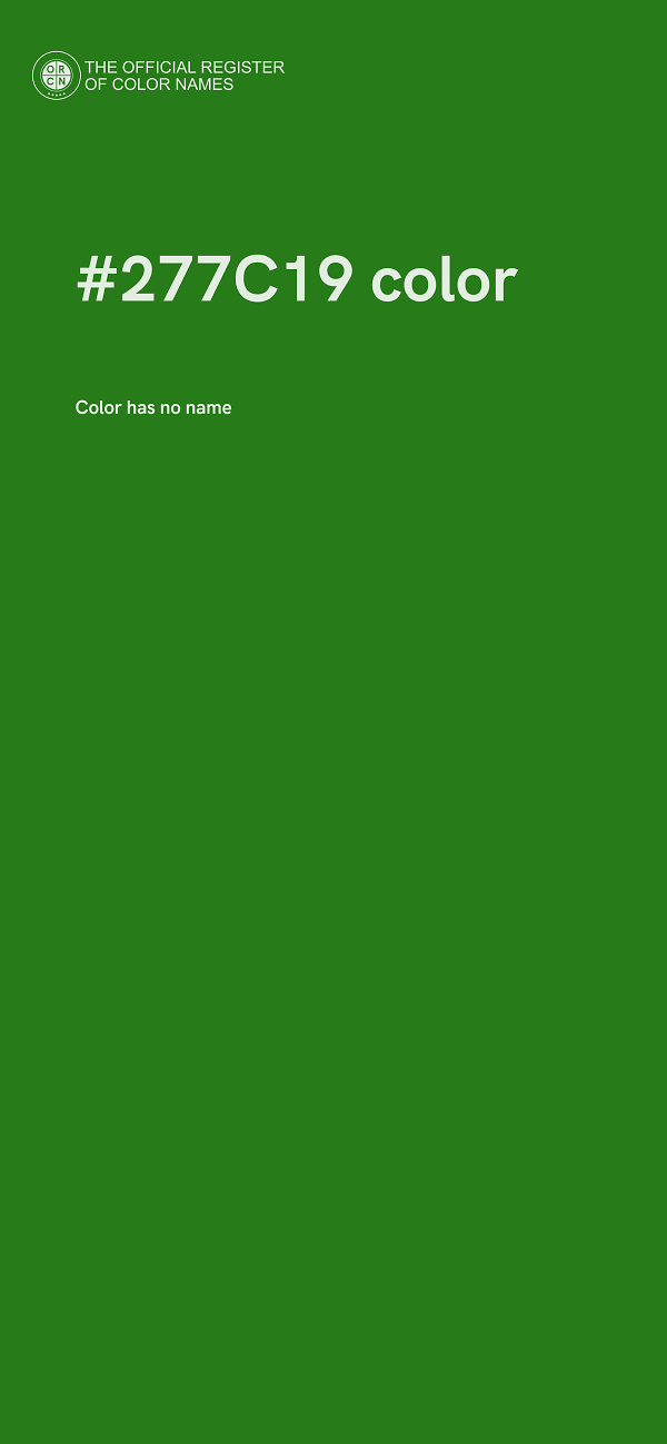#277C19 color image
