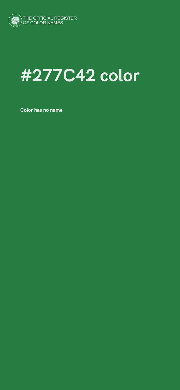 #277C42 color image