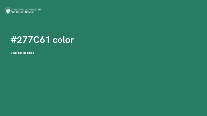 #277C61 color image