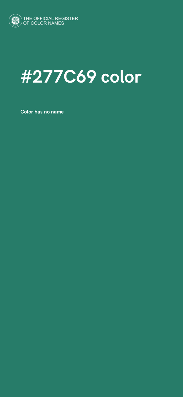#277C69 color image
