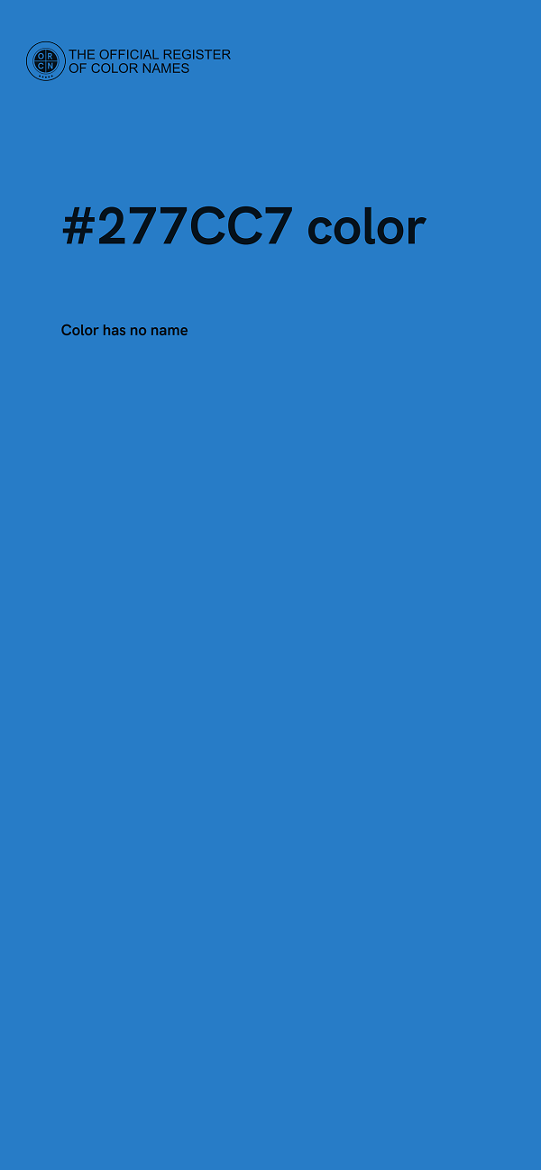 #277CC7 color image