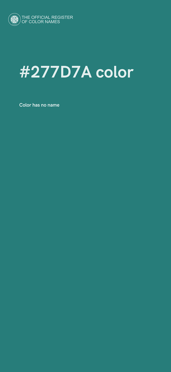 #277D7A color image