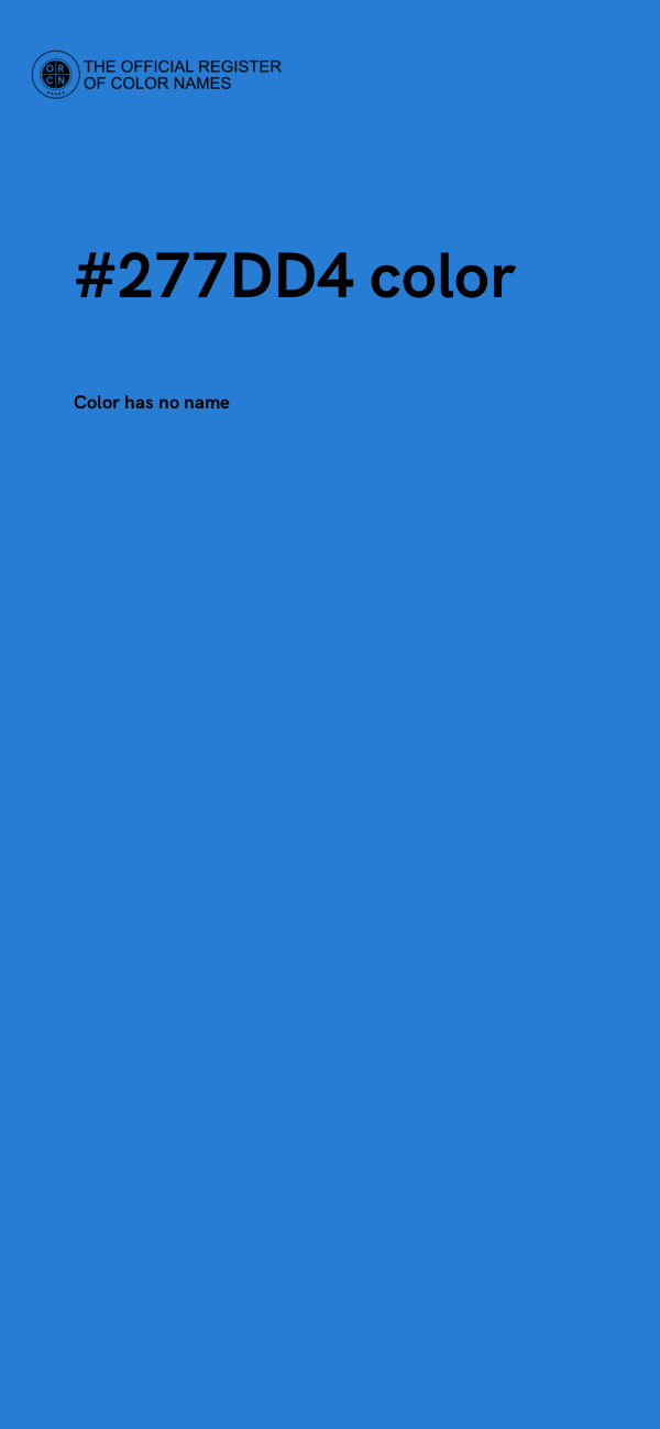 #277DD4 color image