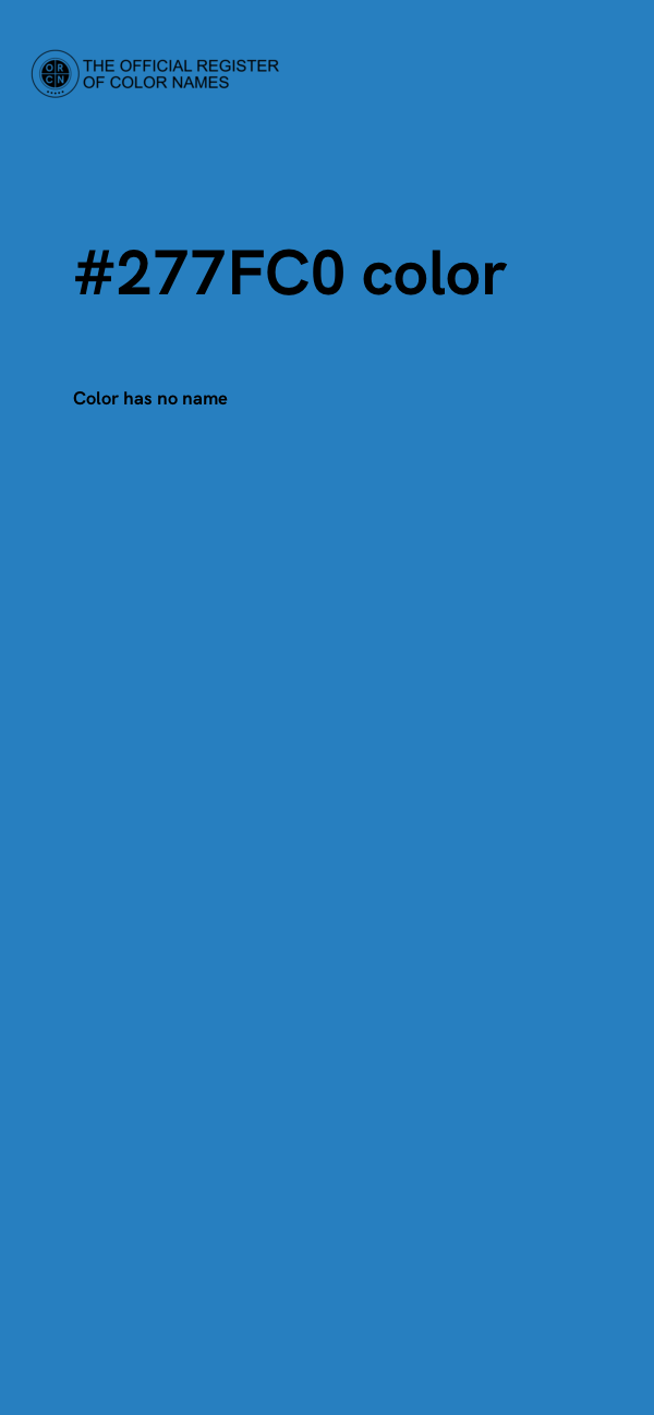 #277FC0 color image