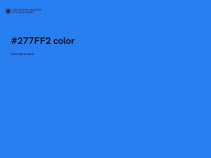 #277FF2 color image