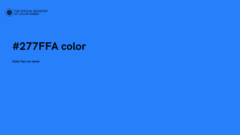 #277FFA color image