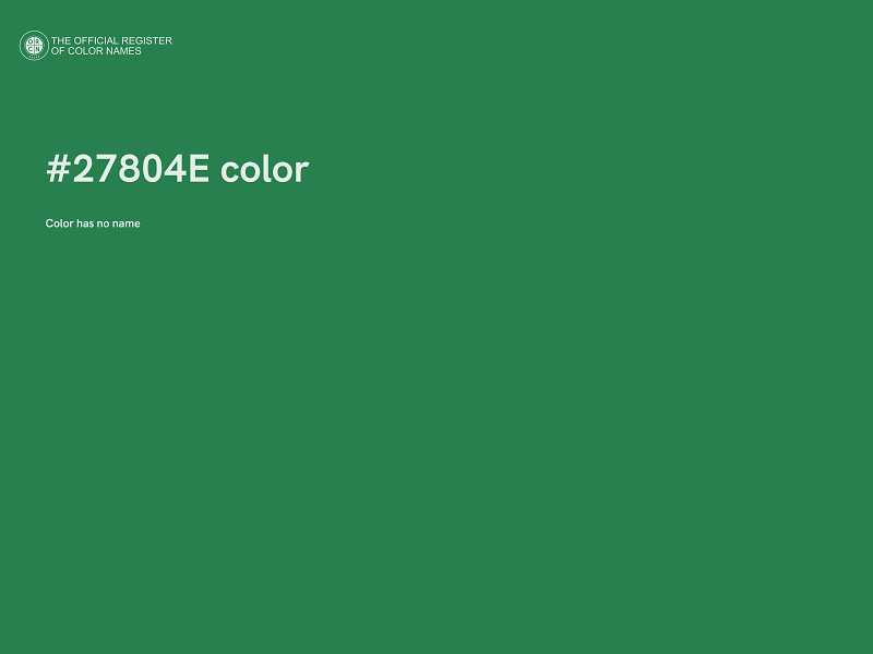 #27804E color image