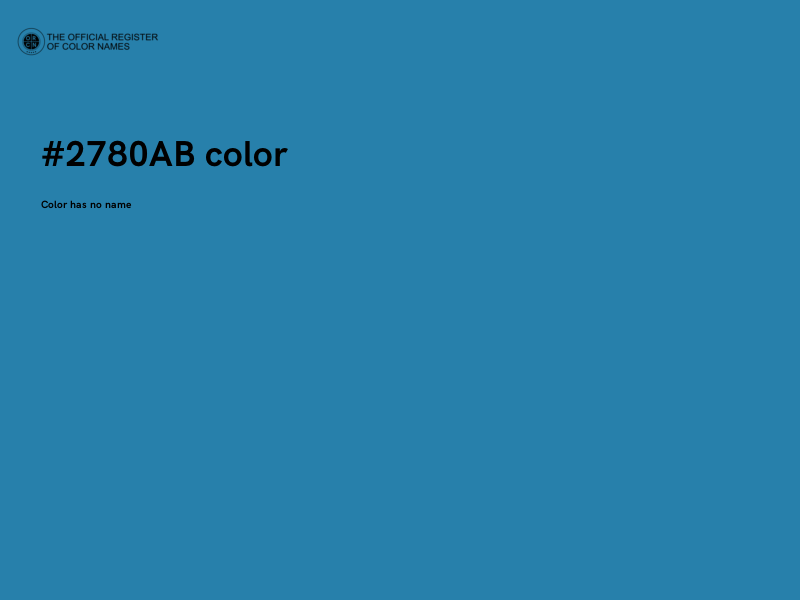 #2780AB color image