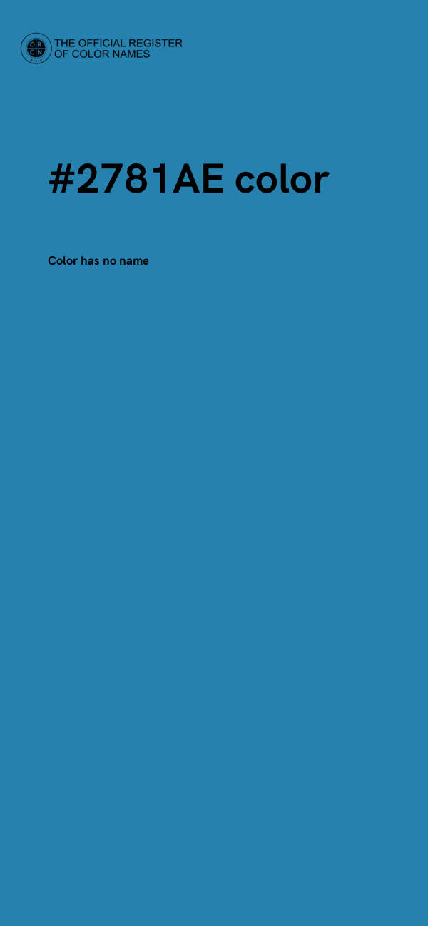 #2781AE color image