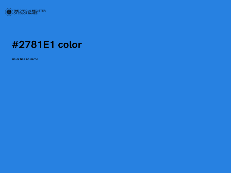 #2781E1 color image
