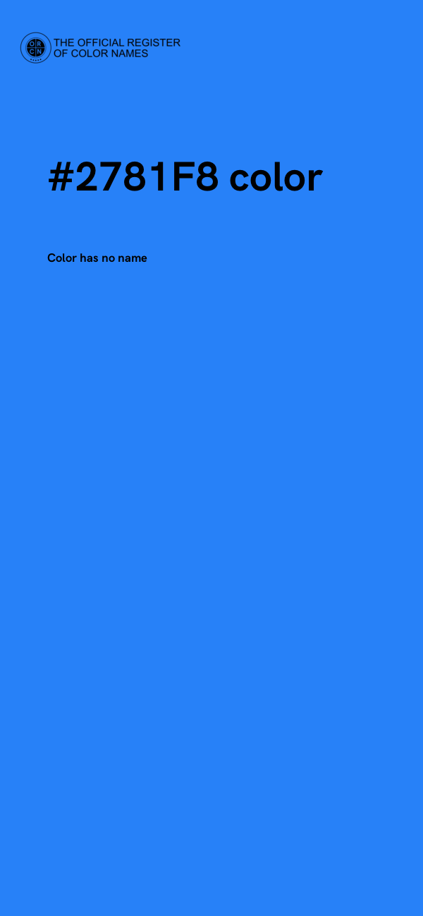 #2781F8 color image