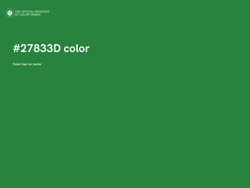 #27833D color image