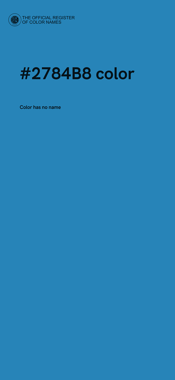 #2784B8 color image