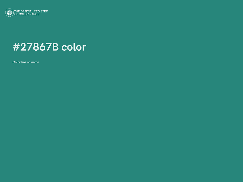 #27867B color image