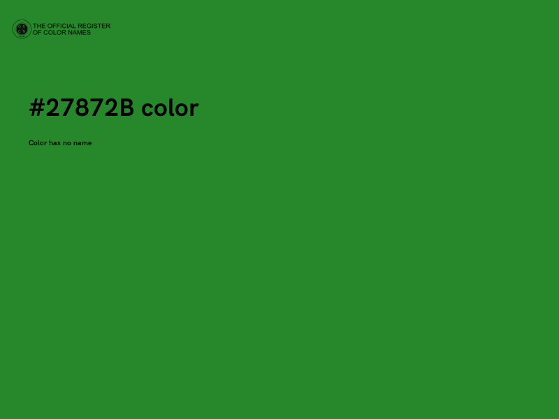 #27872B color image